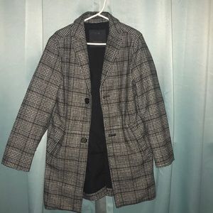 Boys plaid trench coat